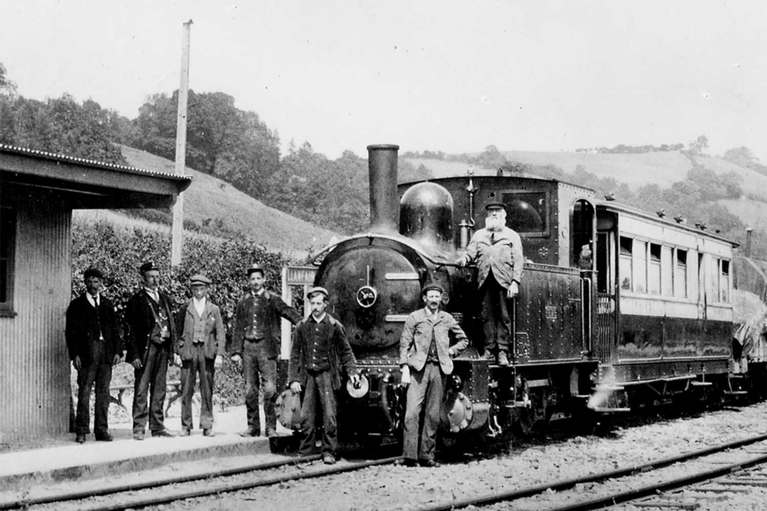 Welshpool History - A typical pre-First World War train
