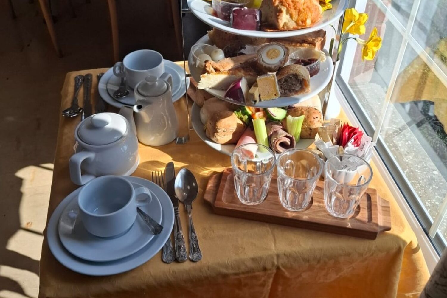 Ploghman's Afternoon Tea set up 3